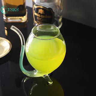 Chenlongshang Rượu Whisky Thủy Tinh Chịu Nhiệt Suing Nước Uống Sữa Ống Hút Cốc Sáng Tạo Rượu Ly Thủy Tinh Chất Lượng Cao EN
