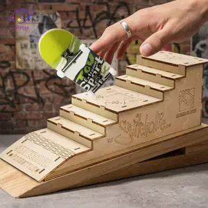 HFTOY Gỗ Ngón Tay Skateparks Ngón Tay Bảng Hiển Thị Ra Cầu Nhựa Ngón Tay Lên Giường Ngón Tay Đồ Chơi Kỹ Thuật Số De ﻿Câu đố xây dựng ~
