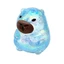 PPY Vui Nhộn Co Giãn Axolotl Capybara Hình Đồ Chơi Cảm Giác PVC Lấp Lánh Động Vật Bóp Để Giảm Căng Thẳng Và Trang Trí Purpo