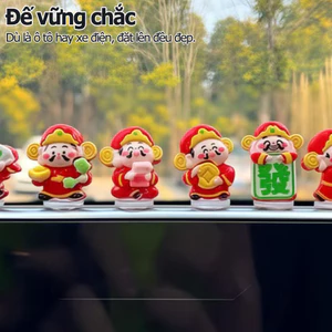 Đồ trang trí ô tô Phim hoạt hình Thần tài Đồ trang trí ô tô Bảng điều khiển trong ô tô Trang trí điều khiển trung tâm
