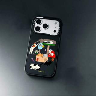CASECASE X Crazy Cats Case White Camera Ring Edition Matte Đen Cứng Hút Từ Tính Tác Động Dành Cho Apple IPhone 13 14 15 16 17 Pro Max Air Plus Có Hộp