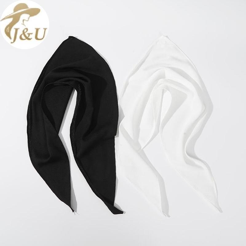 JU Haimeikang Băng Đô Turban Quấn Tóc Thanh Lịch màu Trắng dành cho Bé Gái và Nữ