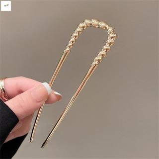 Kim Loại Hình Chữ U Hợp Kim Cho Tóc Bun Vintage Phong Cách Trung Hoa