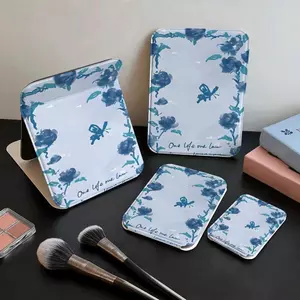 Hoa hồng đen đáy xanh Gương Trang Điểm Gập Đẹp Hiện Đại, Phong Cách Hàn Quốc