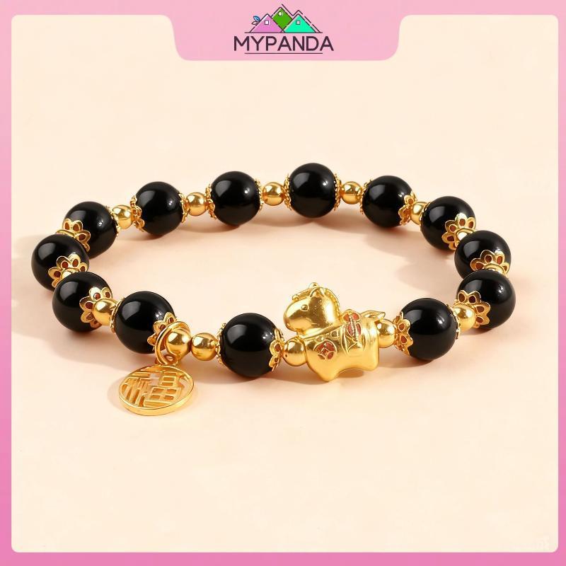 Vòng tay hạt ngựa màu đỏ điều chỉnhsize, thiết kế thanh lịch và quyến rũ - quà tặng hoàn hảo