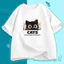 Áo thun unisex - In hình mèo hoạt hình - 100% cotton - Phong cách và đa năng - Thoải mái và mềm mại - Dáng rộng C004