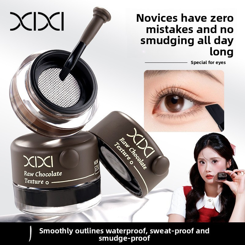 Xixi Kem Kẻ Mắt Dạng Lọ Mềm Mịn Dễ Kẻ Lên Màu Đều Chống Nước Không Lem Lâu Trôi Tự Nhiên D766