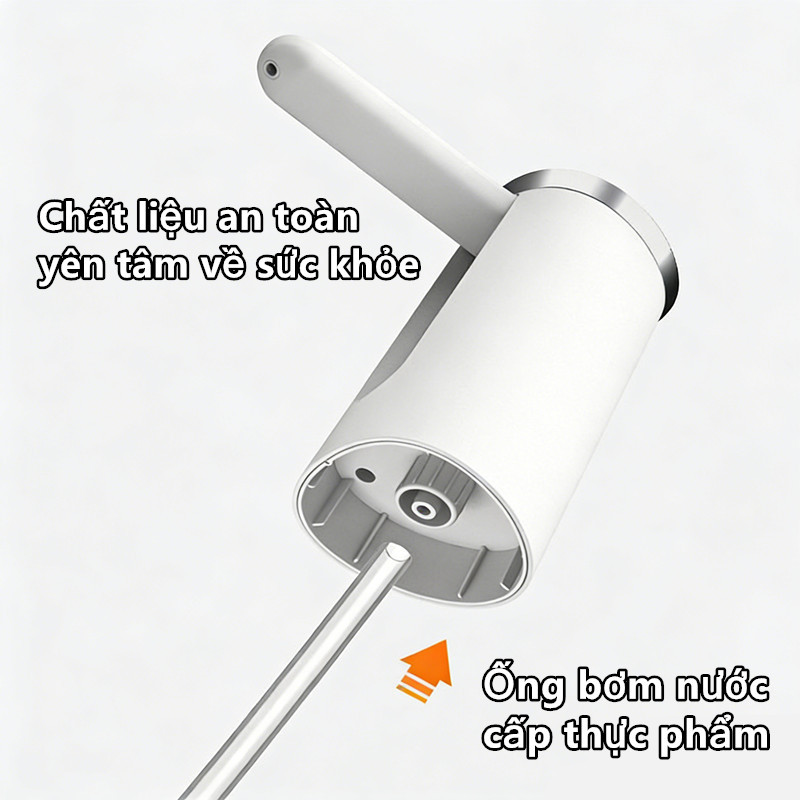 Máy Bơm Nước Thông Minh Tích Hợp Sạc Type-C – Nút Bấm Lớn Dễ Dùng – Pin Trâu – ABS Cao Cấp