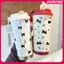 JASMINE Floral Kitten Design 550ml Cốc cách nhiệt chân không hai giọt, Bình nước di động 316 dung tích lớn JASMINE