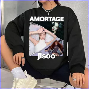 Áo thun đồ họa Jisoo Blackpink, phù hợp cho người hâm mộ K-pop