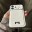 Hoạt Hình Dễ Thương Chấm Bi Đen Kt Mèo Da Điện Thoại Cho iPhone 17 16 15 14 13 12 11 Pro Max X Xr Xs Max