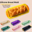 Khuôn bánh mì nướng DAYBRAKE, Chảo bánh mì nướng hình chữ nhật dễ phát hành, Khay đựng bánh silicon chống dính chuyên nghiệp Bánh mì nướng bánh mì