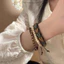 Vòng tay dây da phong cách Bohemian và dân tộc, phù hợp cả nam và nữ