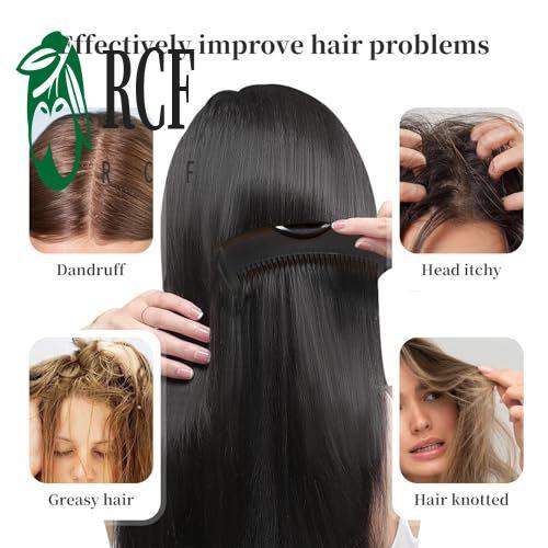 Lược gàu tự làm sạch - Bàn chải Massage da đầu răng rỗng để loại bỏ dầu