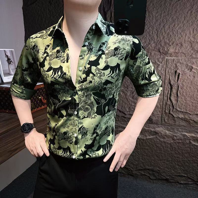 Áo sơ mi nam mỏng nhẹ, vừa vặn, phù hợp thời trang mùa hè