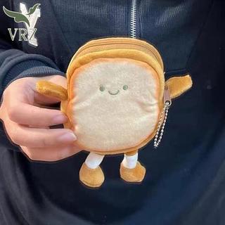 VRZ Sang Trọng Ví Bánh Mì Nướng Bánh Mì Đáng Yêu Mini Đồng Xu Di Động Sang Trọng Thẻ Chìa Khóa Tai Nghe Túi Bảo Quản Ví Mặt Dây Chuyền Móc Khóa Bé Gái Quà Tặng Đồ Chơi HOT