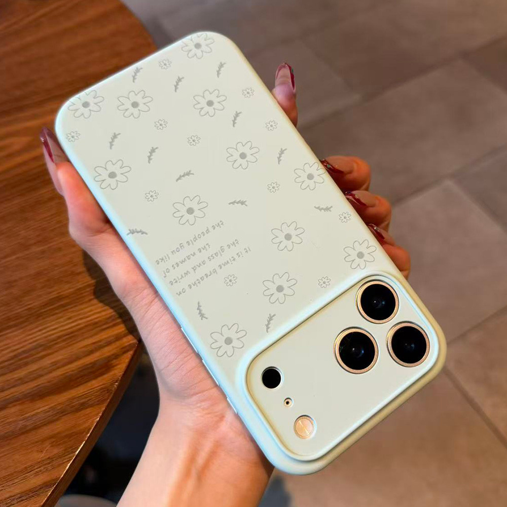 Ốp Điện Thoại Silicon Lỏng Hoa Cho iPhone 17 Pro Max 16 15 14 13 12 11 Vỏ Bảo Vệ Chống Sốc