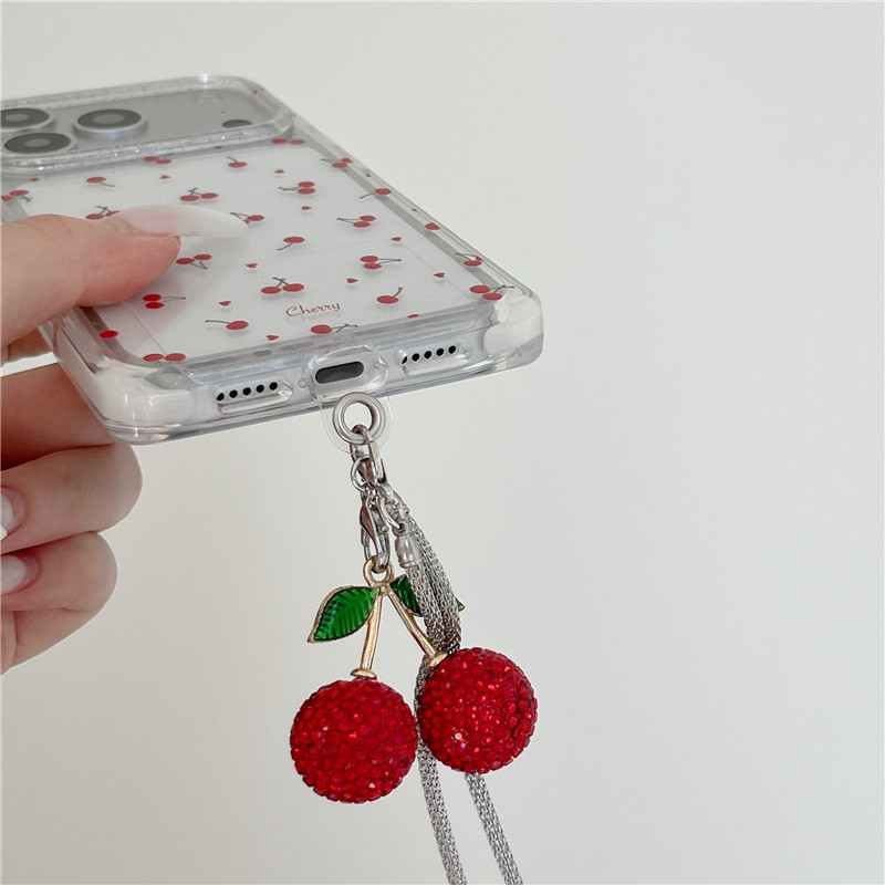 Ốp điện thoại xử lý IMD chất liệu TPU mờ cho iPhone 17 Pro max Cherry