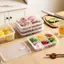 Hộp Bảo Quản Tủ Lạnh TRTR Bữa Ăn Ngủ Giòn Cấp Thực Phẩm Kín Thịt Đông Lạnh 2 / 4 / 6 Ngăn Hộp Bảo Quản Lạnh Có Nắp VN