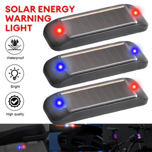Xe Ô Tô Năng Lượng Mặt Trời Cảnh Báo Đèn Pin LED Đèn Báo Trong Tầm Nhìn Cảnh Báo Nhấp Nháy Đèn Cảnh Báo Chạy J3