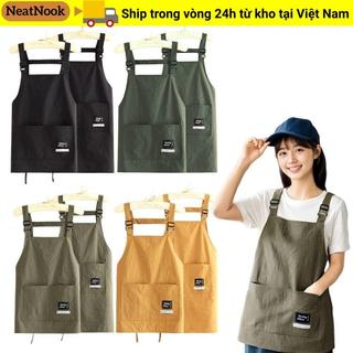Tạp dề nấu ăn NEATNOOK, Tạp dề cắt tóc chuyên nghiệp thoáng khí, 2 kích cỡ Túi lớn Quần áo làm việc chống thấm nước Dụng cụ làm tóc
