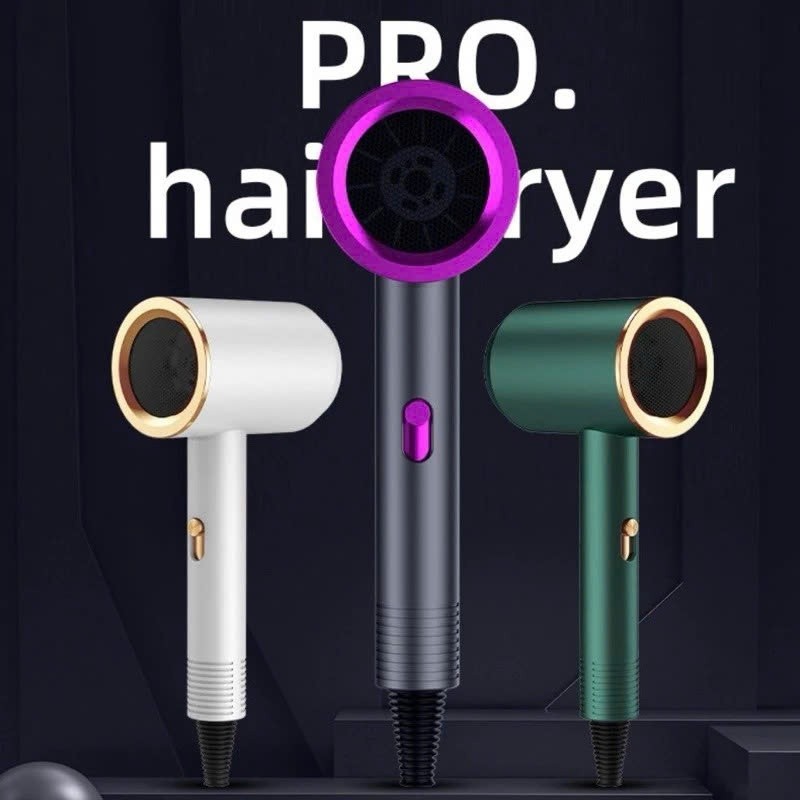 Máy Sấy Tóc Mini Công Suất Lớn Tạo Kiểu Với 2 Chiều Nóng Lạnh, Máy Sấy Phạm Thoại Có Ánh Sáng Tím