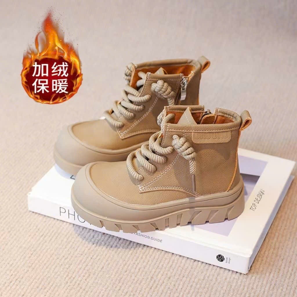 Bốt cổ cao hàng Quảng Châu cao cấp cho bé gái mùa đông 2026 9908 có hộp