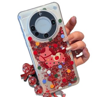 Chấm Bi Đỏ Long Lanh Pony Thích Hợp Cho iPhone17promax Vỏ Điện Thoại Hạt Vòng Tay 16 15 14 13 12 11