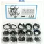 Ge 300 CÁI Hệ mét 7-30MM Dây tròn C-Clips Bộ vòng bấm bên trong Bộ phân loại cho phụ kiện thép lỗ n