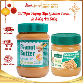Bơ Đậu Phộng Mịn Golden Farm Lọ 340g Và 510g Thơm Ngon Béo Ngậy Dinh Dưỡng Hoàn Hảo Cho Mọi Bữa Ăn