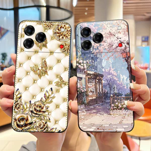 Ốp điện thoại màu đen mềm chống trầy xước bằng silicon cho ZTE Blade V80 Vita / Nubia V80 Design / Blade V80 Pro Vỏ kẹo thời trang Jelly Vỏ in hình sang trọng