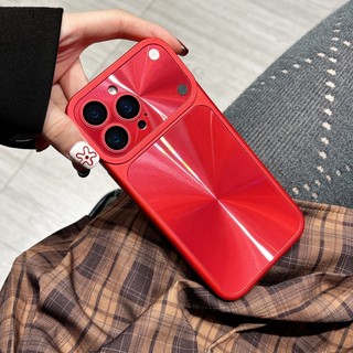 Ống Kính Bảo Vệ Phim Mạ May Mắn Phước Lành Màu Đỏ Bạc Ốp Lưng Điện Thoại iPhone 17Promax 17pro 13 14 15 16 Pro Max Chống Sốc Nam Nữ Vỏ Di Động