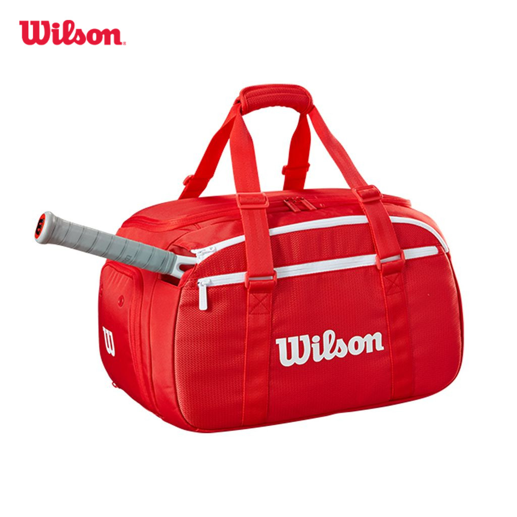 Wilson Super Tour Red Small Duffel 2025 Red Túi Đựng Vợt Tennis WR8037001001