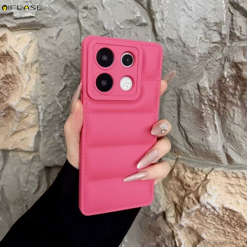 Dành Cho Samsung Galaxy S25 S24 S23 S22 Plus Ultra FE S25 + S24 + S23 + S22 + S21 + Ốp Điện Thoại 3D Stereo Down Jacket Thiết Kế Nhiều Màu Sắc Kẹo Chắc Chắn Dễ Thương Sáng Tạo Vỏ Mềm
