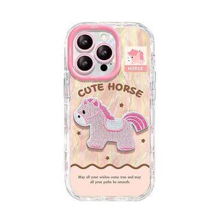 Dây buộc ngựa thêu Thích hợp cho vỏ điện thoại 17promax iphone15 Giá đỡ gương 1614 Nữ