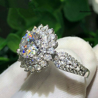Nhẫn Hình Hoa Đính Đá Siêu Nhẹ Thời Trang Dành Cho Nữ