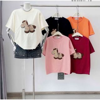 ÁO THUN COTTON 4 CHIỀU MỀM HÌNH CON LỪA  FORM (35 - 55KG ) -thuba94