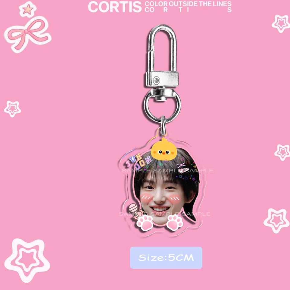 Kawaii Kpop CORTIS KEONHO Keychain Cute Acrylic SEONGHYEON JUHOON JAMES MARTIN Key Ring For Bag Fun Gift