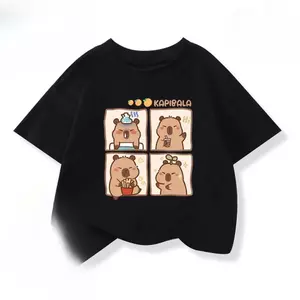 Hợp Nhận Hàng Gì Mới, Dễ Thương, Bé Gái, Hoạt Hình In, Cotton Nguyên Chất, Thương, Mùa Hè Áo