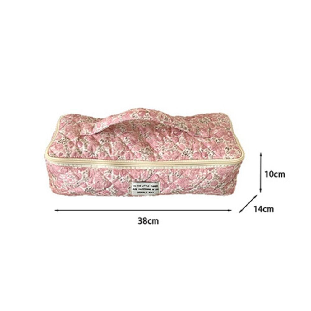 Túi đựng máy uốn tóc WOAY, có tay cầm Túi đựng máy sấy tóc bằng vải Cotton, Hộp đựng mềm di động dung tích lớn dành cho du lịch
