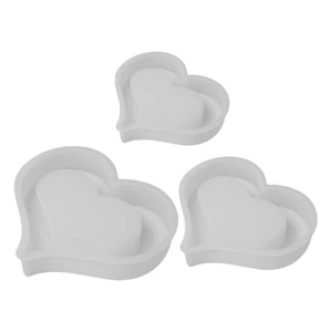 Cc 3 Khuôn Silicon Trái Tim Rỗng Khuôn Silicon Đa Năng Cho Xà Phòng Handmade Và Đúc Nhựa
