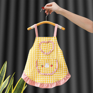 Tạp dề Cotton chống thấm nước cho bé Chống bẩn Bền bỉ Tạp dề vẽ tranh trẻ em dễ thương