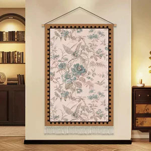 Tranh Vải Treo Tường Nghệ Thuật 中古 (Mid-century) - Thảm Vải Decor Đầu Giường & Phòng Khách Che Khuyết Điểm Tường Cực Xinh
