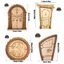 WANYEDI Elf Door, Phụ kiện sân vườn DIY Phong cảnh thu nhỏ Cửa cổ tích, Gỗ sáng tạo Trang trí sân vườn sân nhỏ để trang trí cây