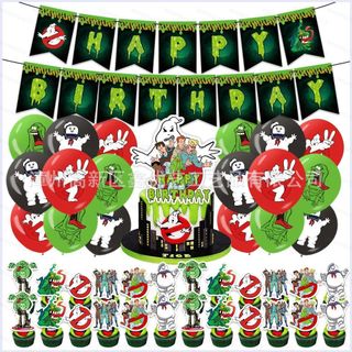 G13 Ghostbusters Chủ Đề Bánh Sinh Nhật Trang Trí Biểu Ngữ Chèn Bóng Bộ Đồ Dùng Dự Tiệc G13