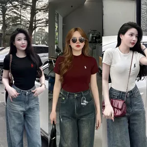 Áo thun nữ dáng CROPTOP dáng ngắn chất tăm lạnh IN NGỰA -quanaao94