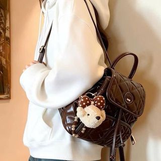 Balo Chio 2 Nắp Da Trơn Vintage Chất Da Dày Dặn Chuẩn Loại 1
