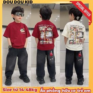 [DOU DOU KID] AP72 Áo Phông nhiều SHINE Trẻ Em 14-48kg,Chất Hữu Cơ Mềm Mại