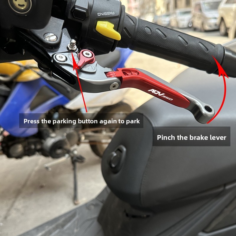 Dành Cho Xe HONDA ADV350 Gấp Đỗ Xe Phanh Đòn Bẩy Phanh Tay Chống Quay Lưng Ramp Đòn Bẩy Phanh CNC Nhôm Sửa Đổi Phụ Kiện