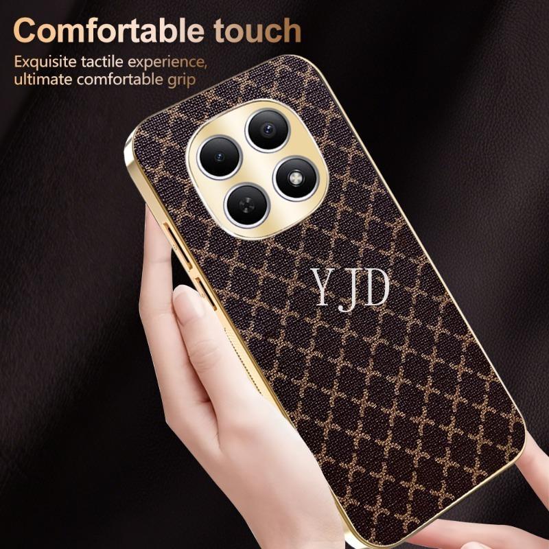 Ốp Lưng Cho Redmi Note 15 Pro Note15Pro + Phong Cách Mới Thời Trang Sang Trọng Da Mạ Điện Khung TPU Chống Rơi Điện Thoại